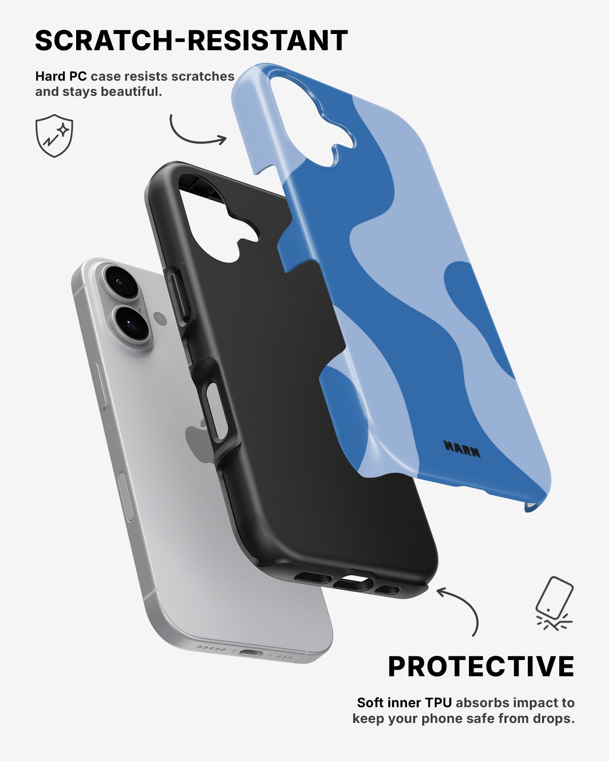 iPhone 16 Tough Case – Calm Tide - View 2