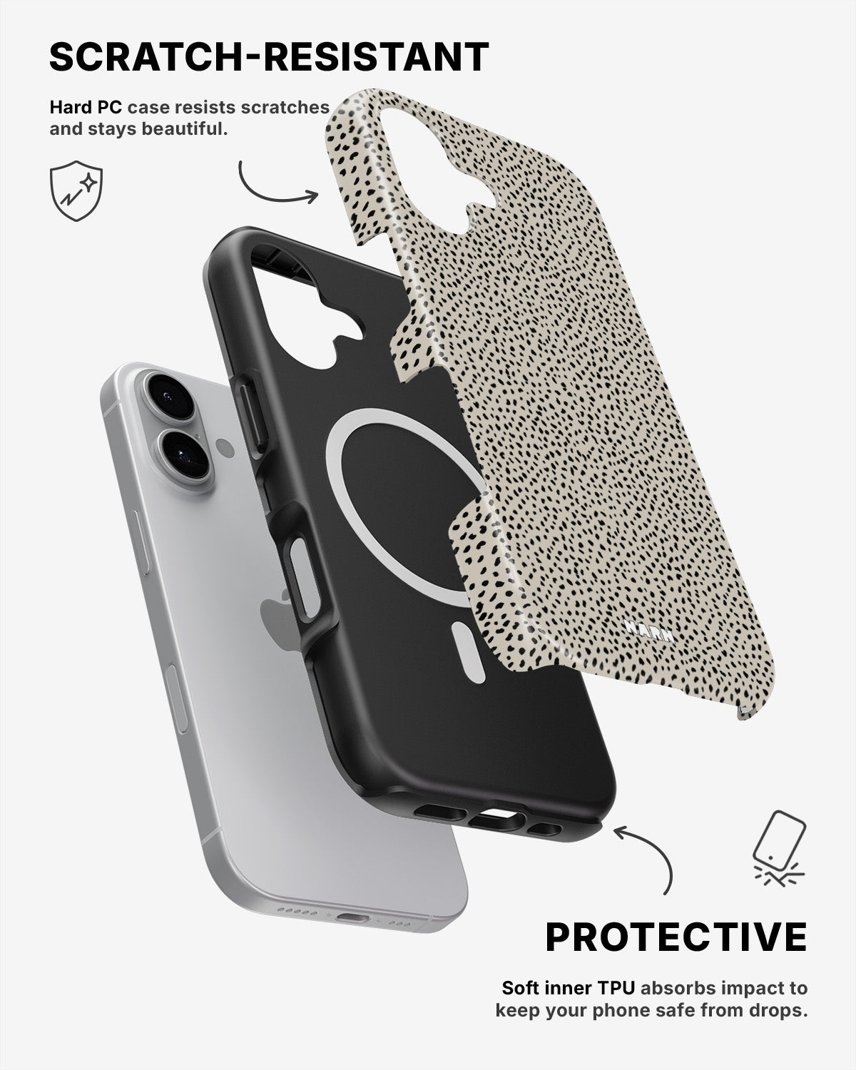 iPhone 16 Tough Case – Speckled - View 2