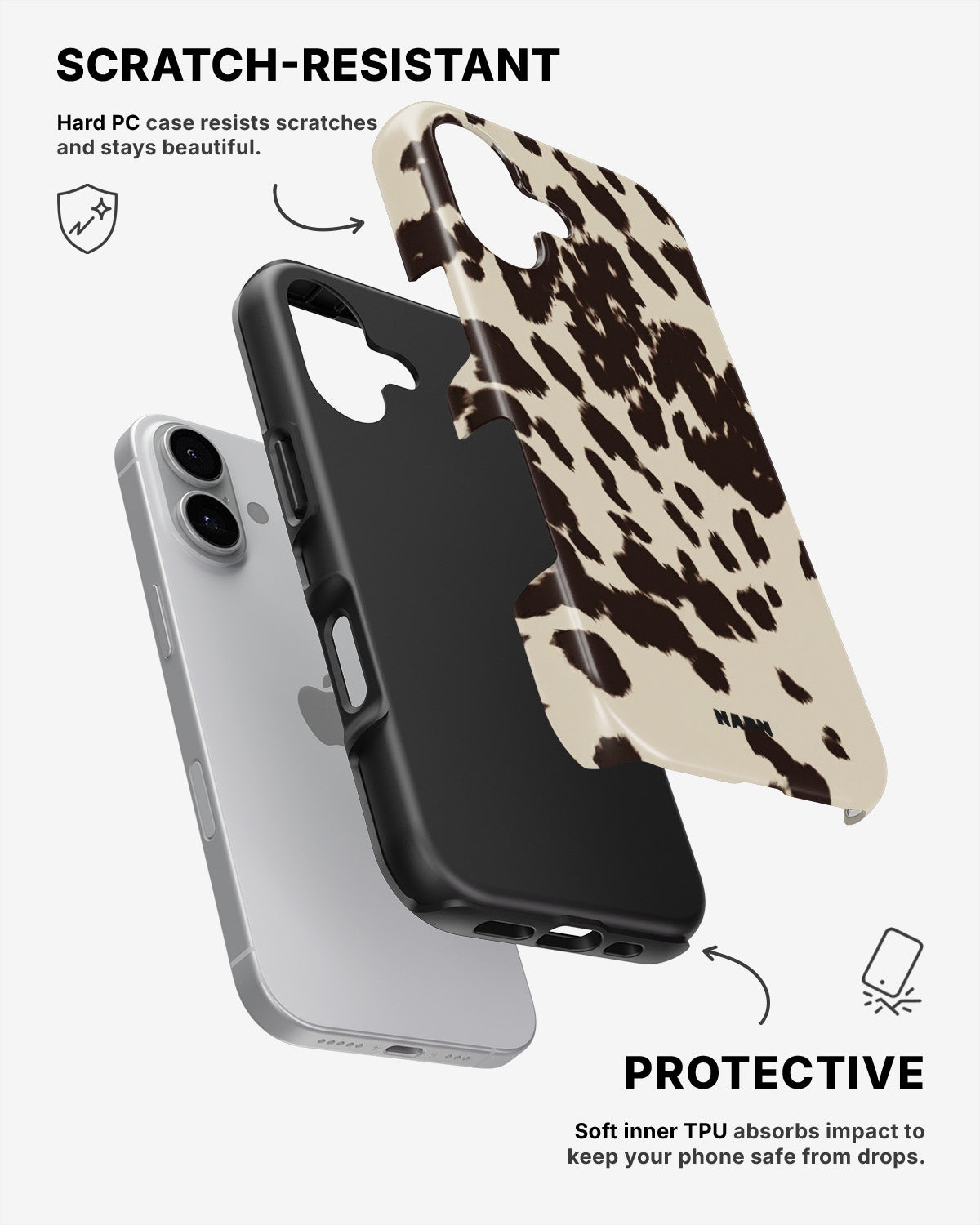 iPhone 16 Tough Case – Cowhide - View 2