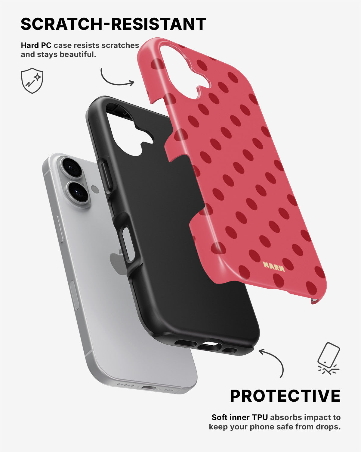 iPhone 16 Tough Case – Strawberry - View 2