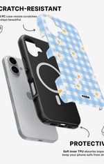 iPhone 16 Tough Case – Blue Daisies - View 2