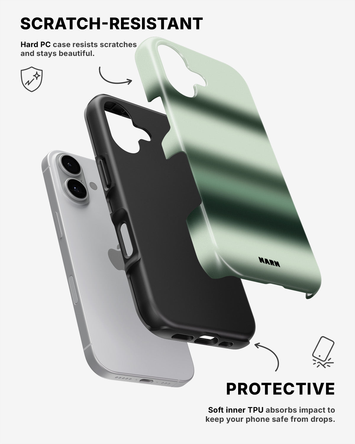 iPhone 16 Tough Case – Mint - View 2