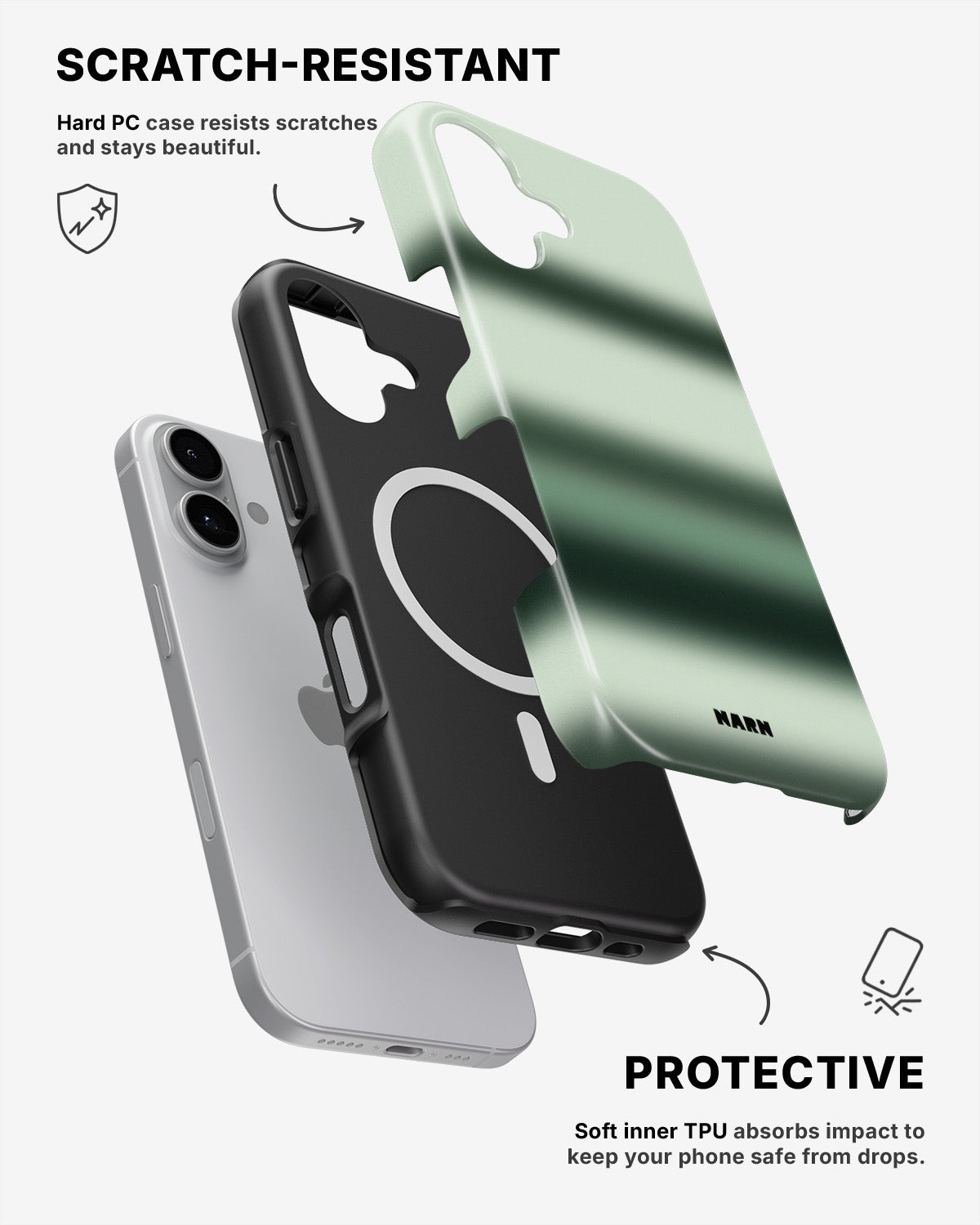 iPhone 16 Tough Case – Mint - View 2