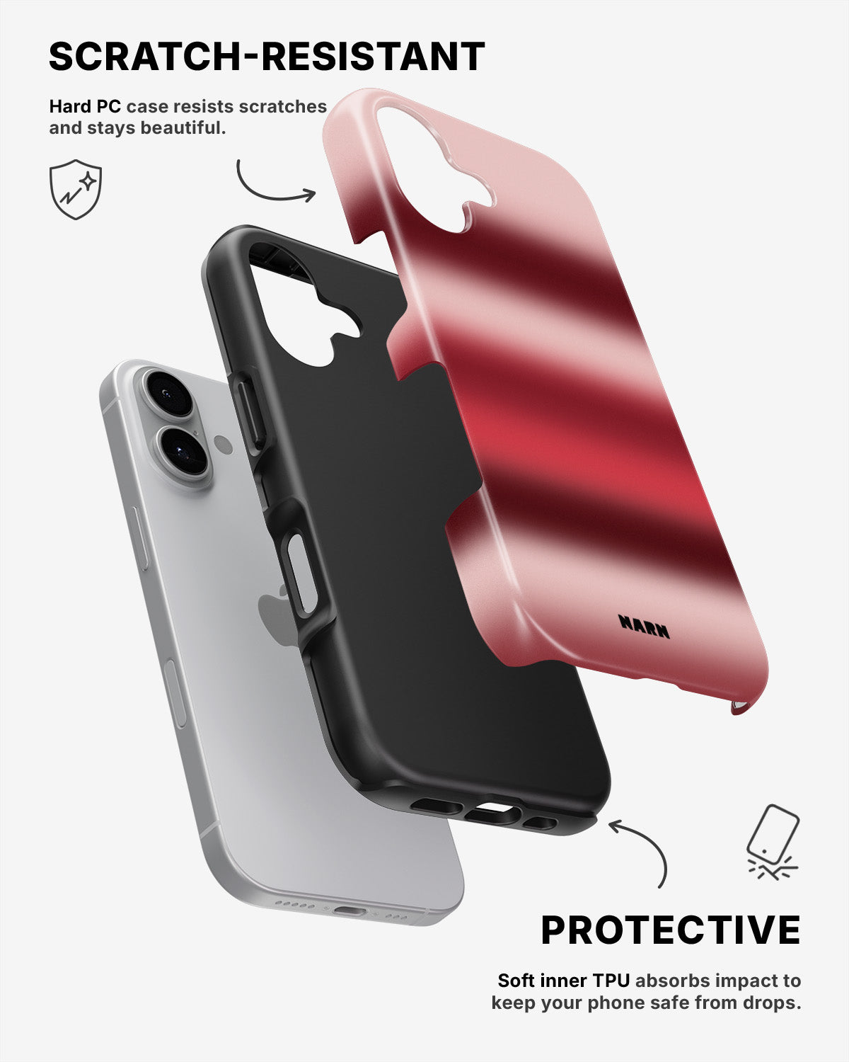 iPhone 16 Tough Case – Cherry - View 2