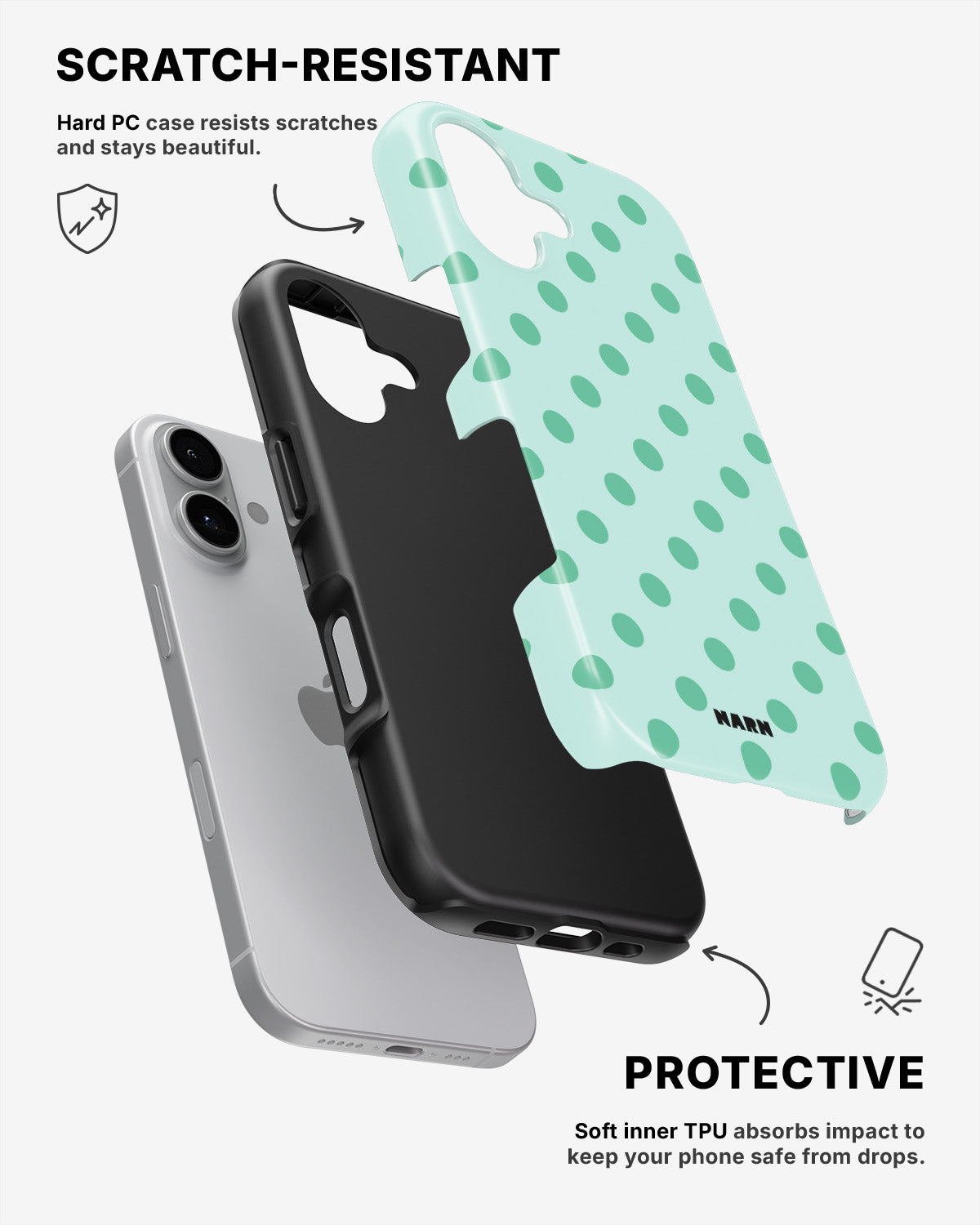 iPhone 16 Tough Case – Sea Pearls - View 2