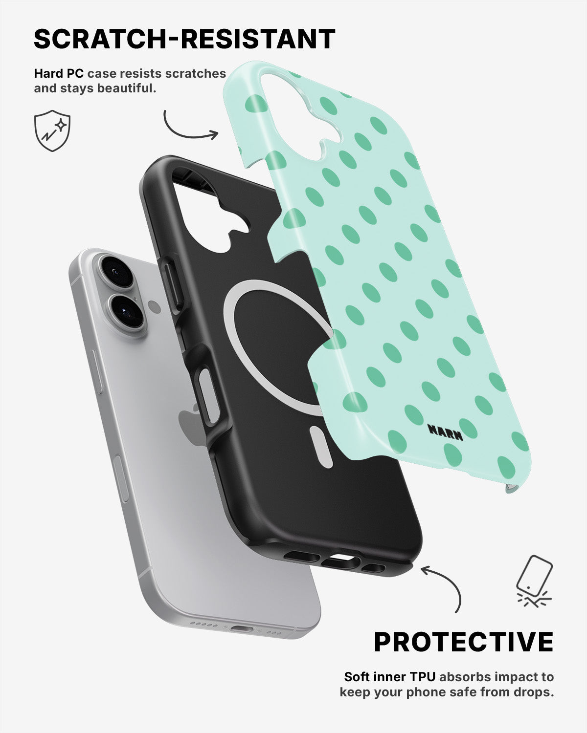 iPhone 16 Tough Case – Sea Pearls - View 2