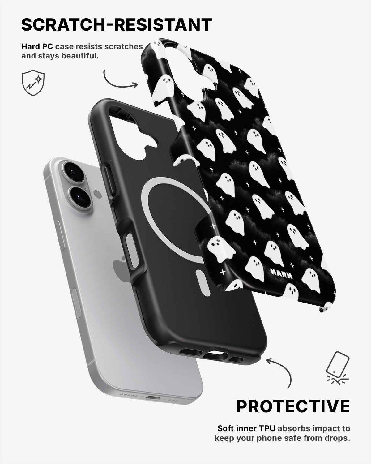 iPhone 16 Tough Case – Ghosted - View 2