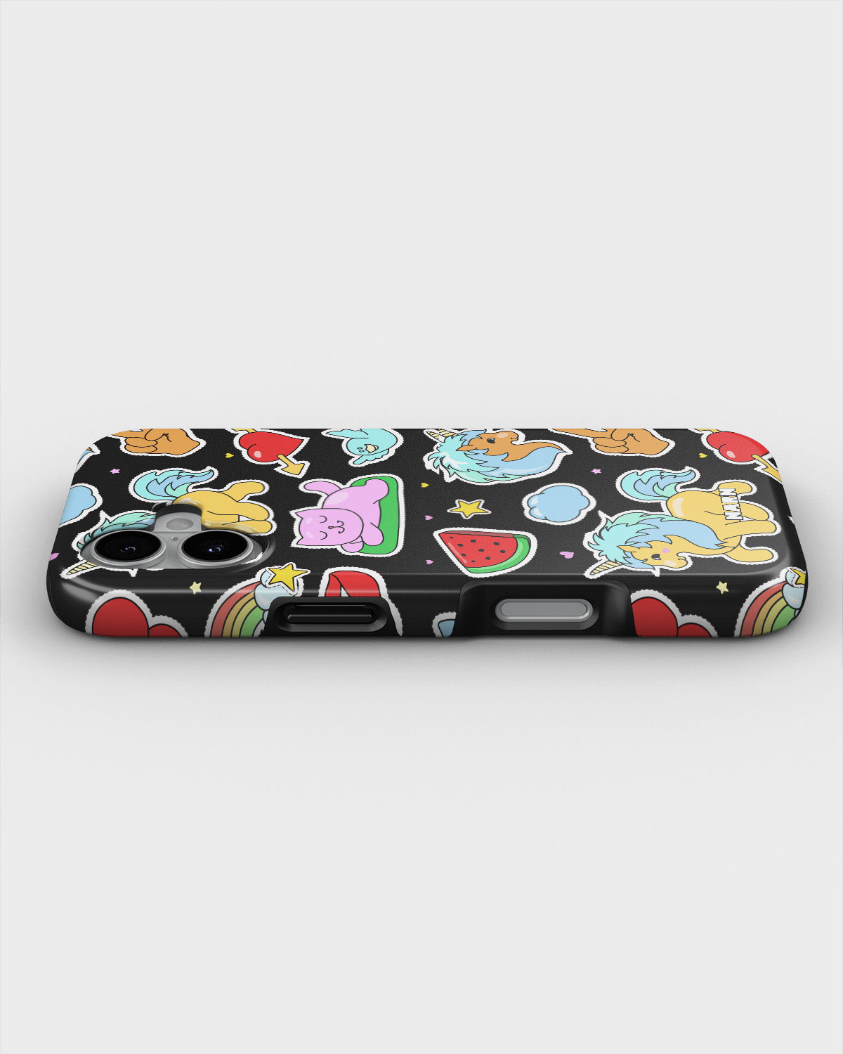 iPhone 16 Tough Case – Cute Stickers - View 3