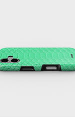 iPhone 16 Tough Case – Turquoise Snake - View 3