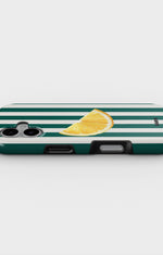 iPhone 16 Tough Case – Lemon Stripes - View 3