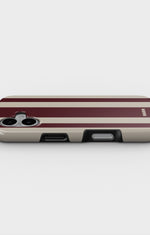 iPhone 16 Tough Case – Bordeaux Stripe - View 3