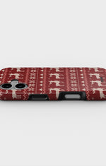 iPhone 16 Tough Case – Reindeer Knit - View 3