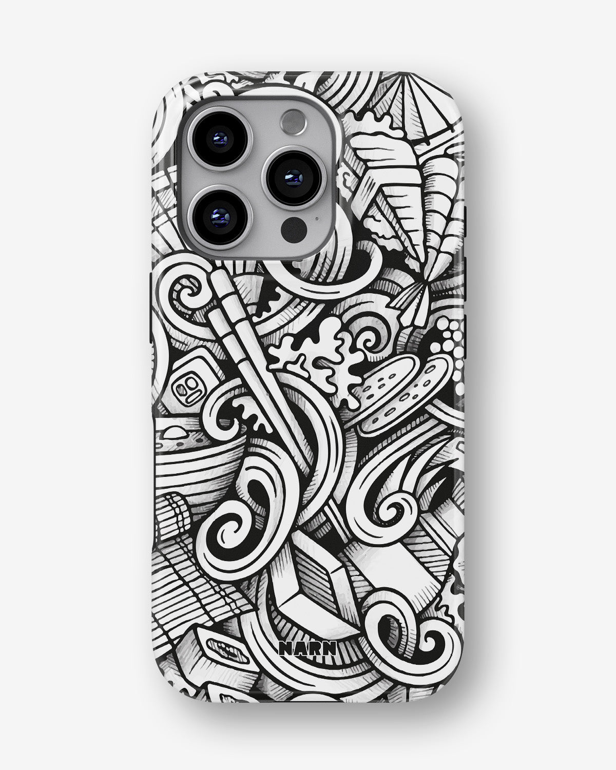 iPhone 16 Pro Tough Case – Japanese Pattern - View 1
