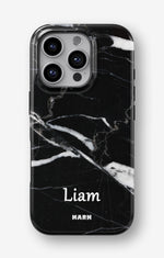 iPhone 16 Pro Tough Case – Custom - Black Marble - View 1