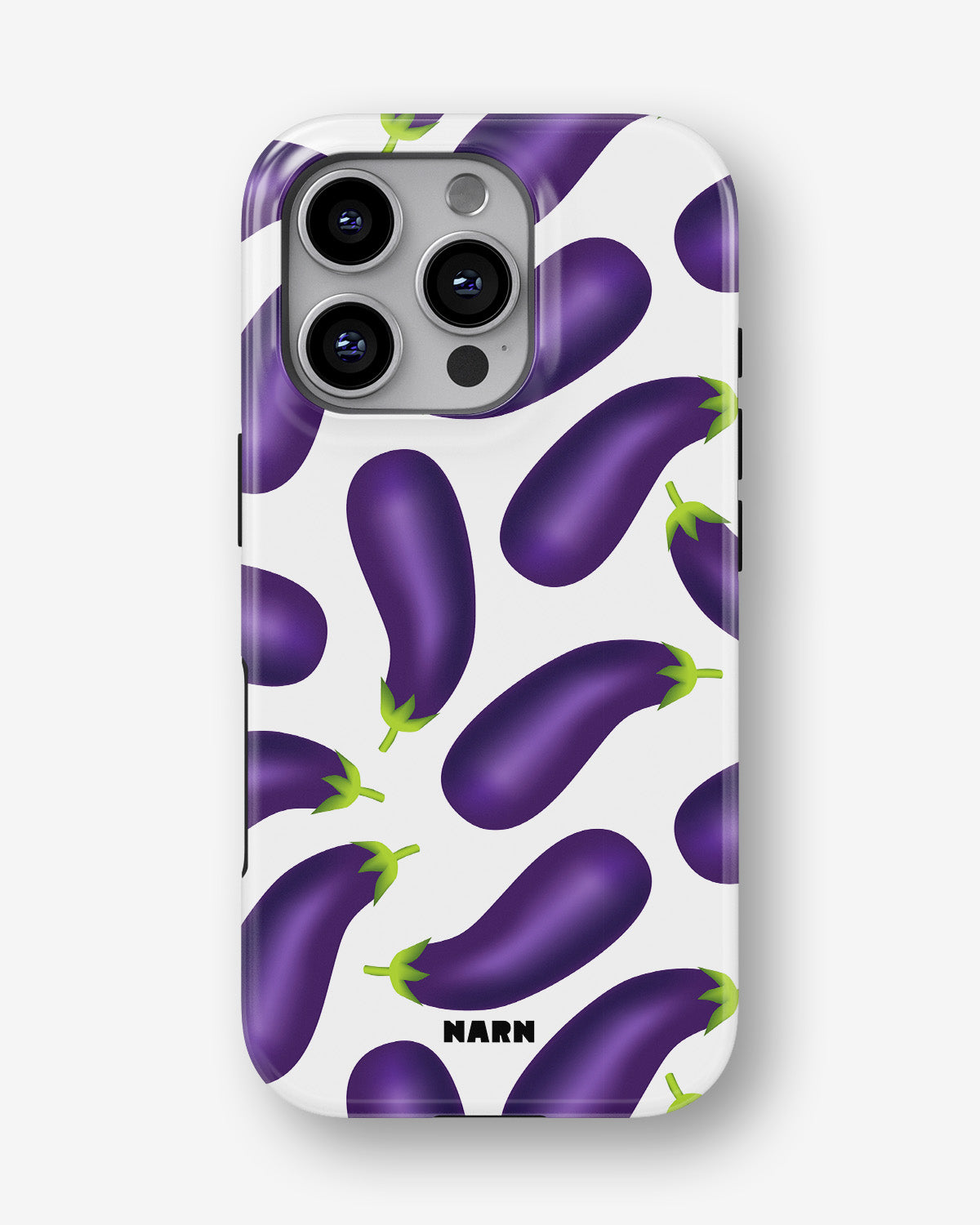 iPhone 16 Pro Tough Case – Eggplant Pattern - View 1
