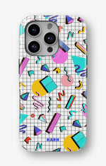 iPhone 16 Pro Tough Case – 80s Memphis - View 1