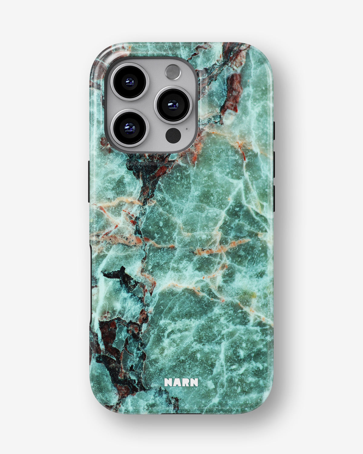 iPhone 16 Pro Tough Case – Green Marble - View 1