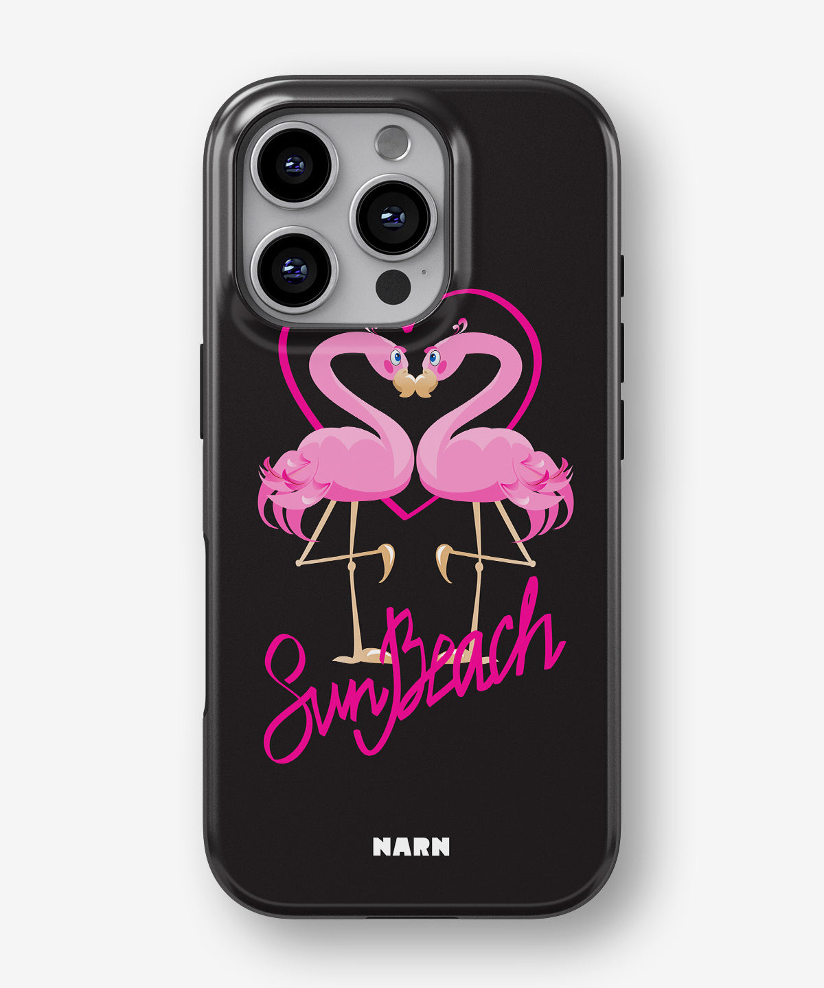 iPhone 16 Pro Tough Case – Beach Flamingo - View 1