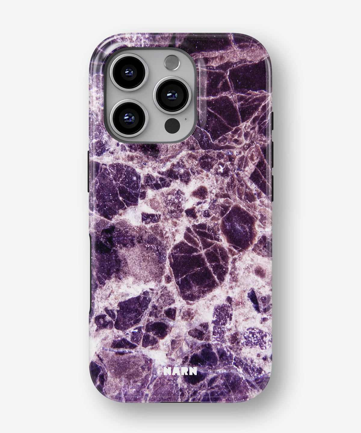 iPhone 16 Pro Tough Case – Purple Marble - View 1