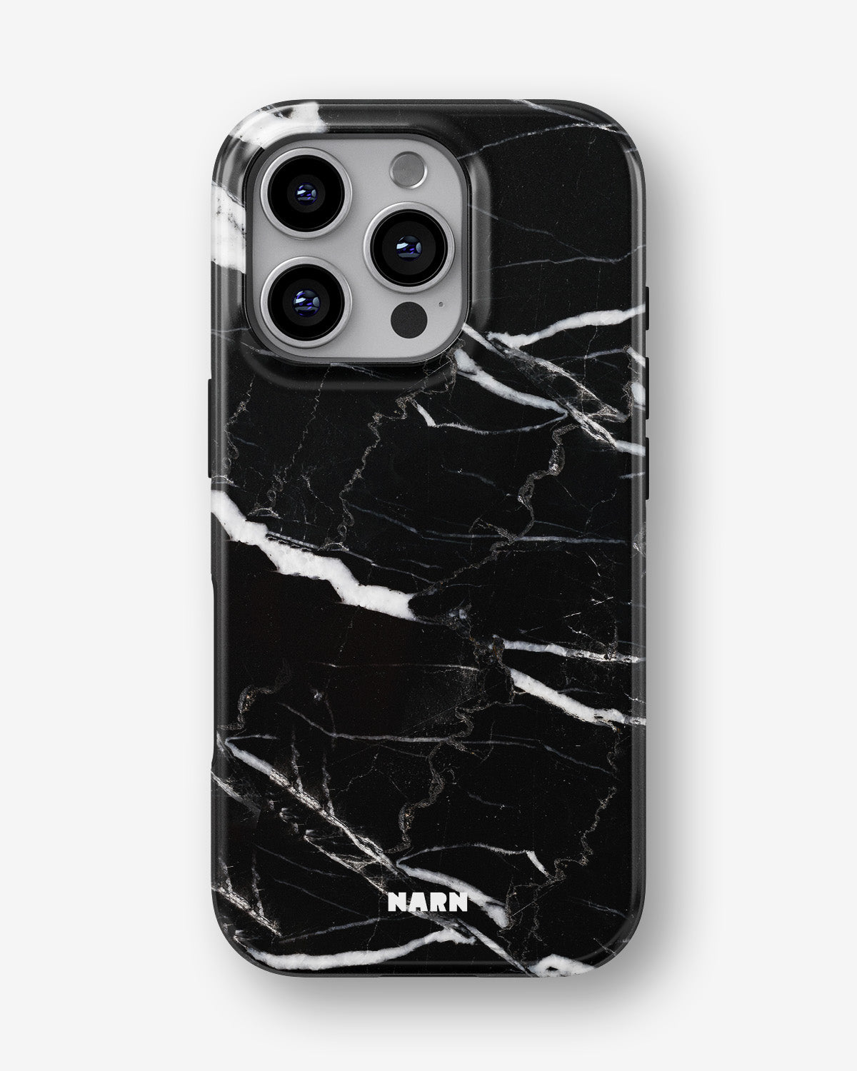 iPhone 16 Pro Tough Case – Black Marble - View 1