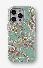 iPhone 16 Pro Tough Case – Paisley Green - View 1