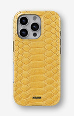 iPhone 16 Pro Tough Case – Yellow Snake - View 1