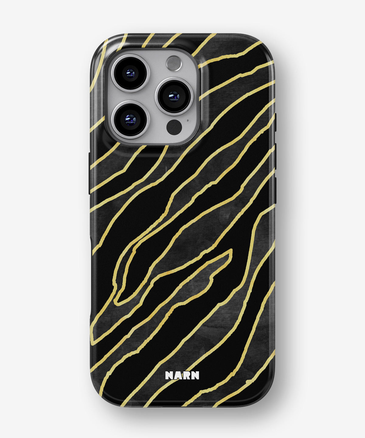 iPhone 16 Pro Tough Case – Golden Zebra - View 1