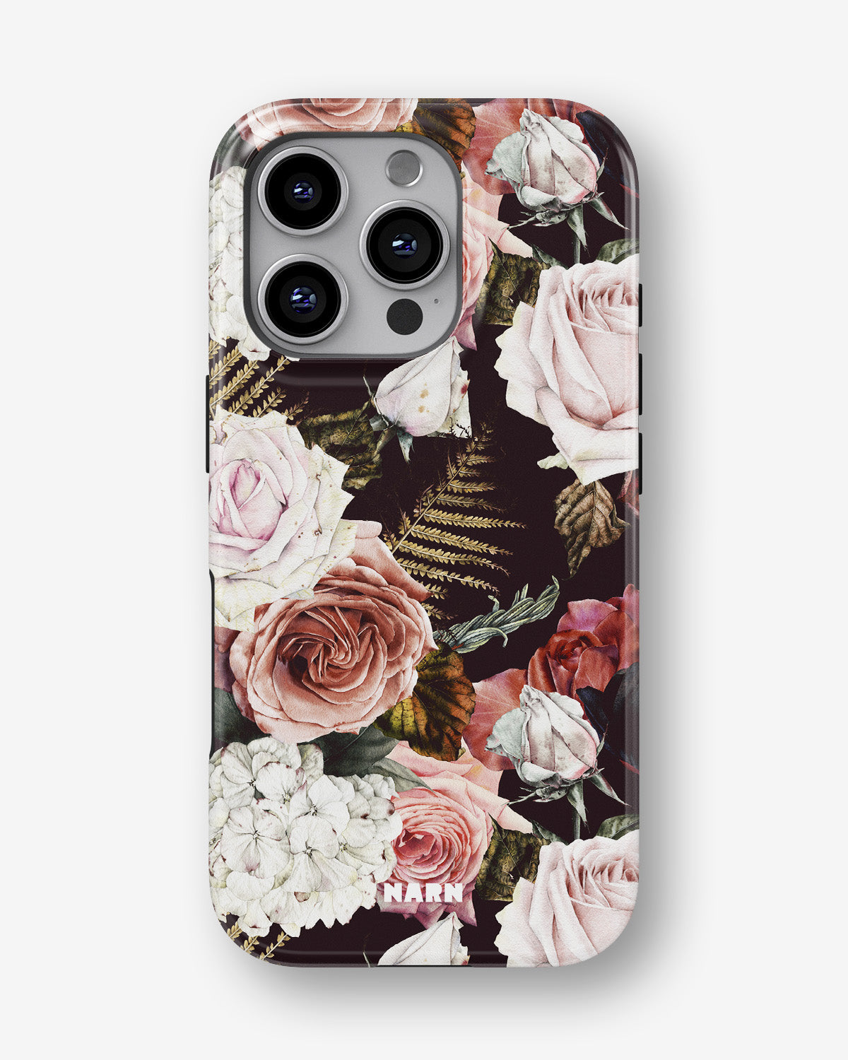 iPhone 16 Pro Tough Case – Midnight Roses - View 1