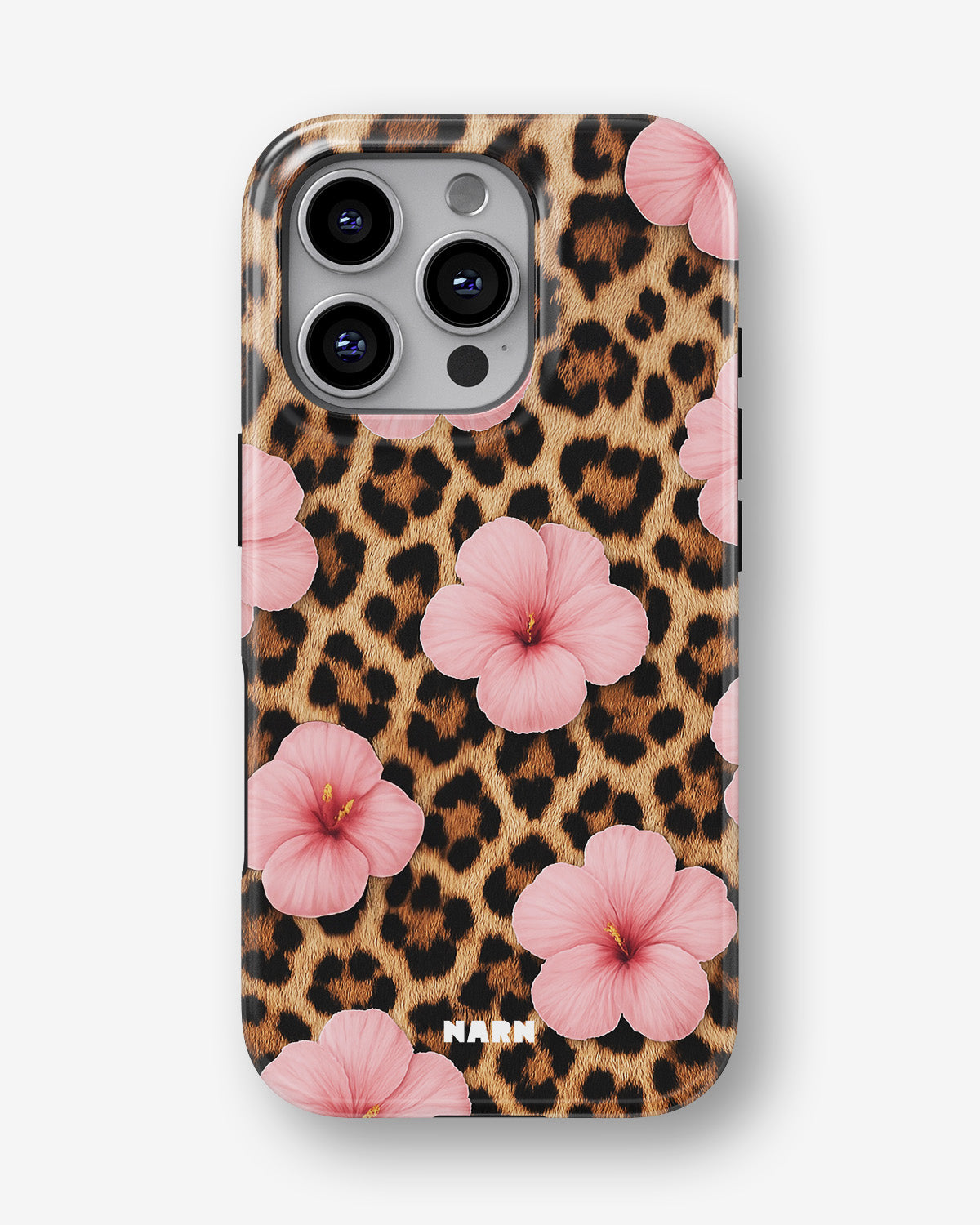 iPhone 16 Pro Tough Case – Leopard Flower - View 1
