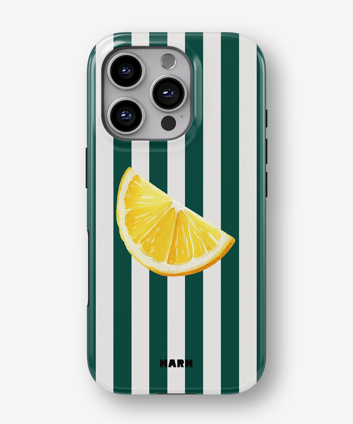 iPhone 16 Pro Tough Case – Lemon Stripes - View 1