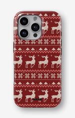 iPhone 16 Pro Tough Case – Reindeer Knit - View 1