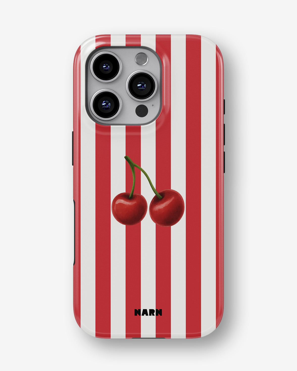 iPhone 16 Pro Tough Case – Cherry Stripes - View 1