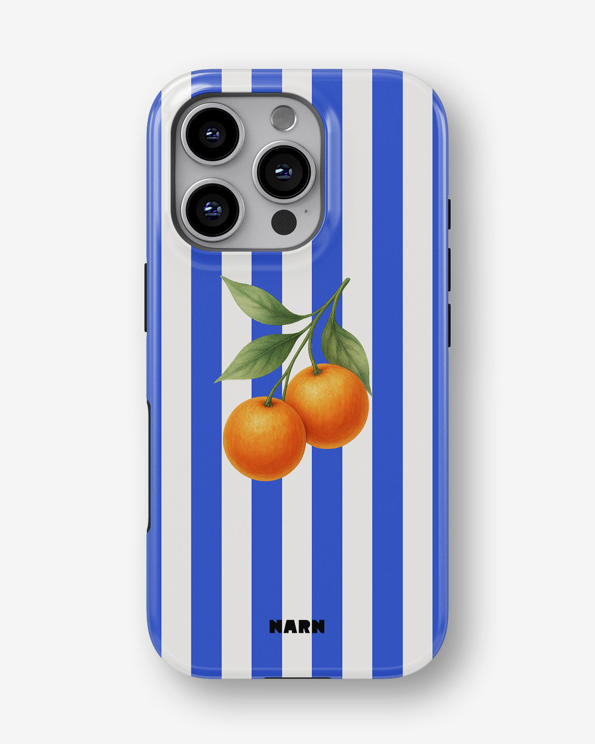 iPhone 16 Pro Tough Case – Orange Stripes - View 1