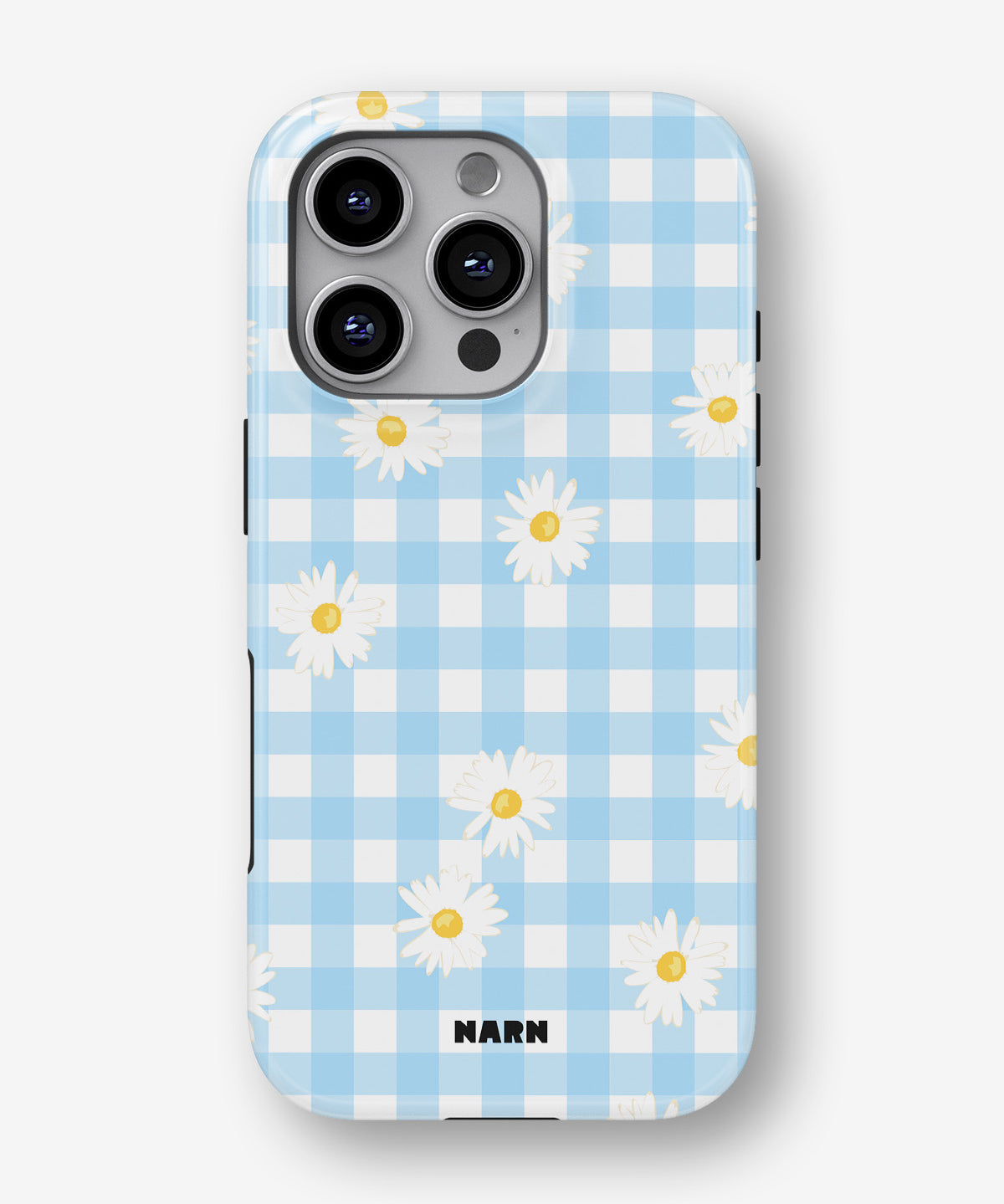 iPhone 16 Pro Tough Case – Blue Daisies - View 1
