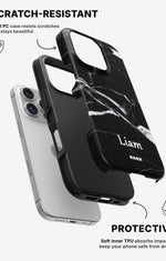 iPhone 16 Pro Tough Case – Custom - Black Marble - View 2