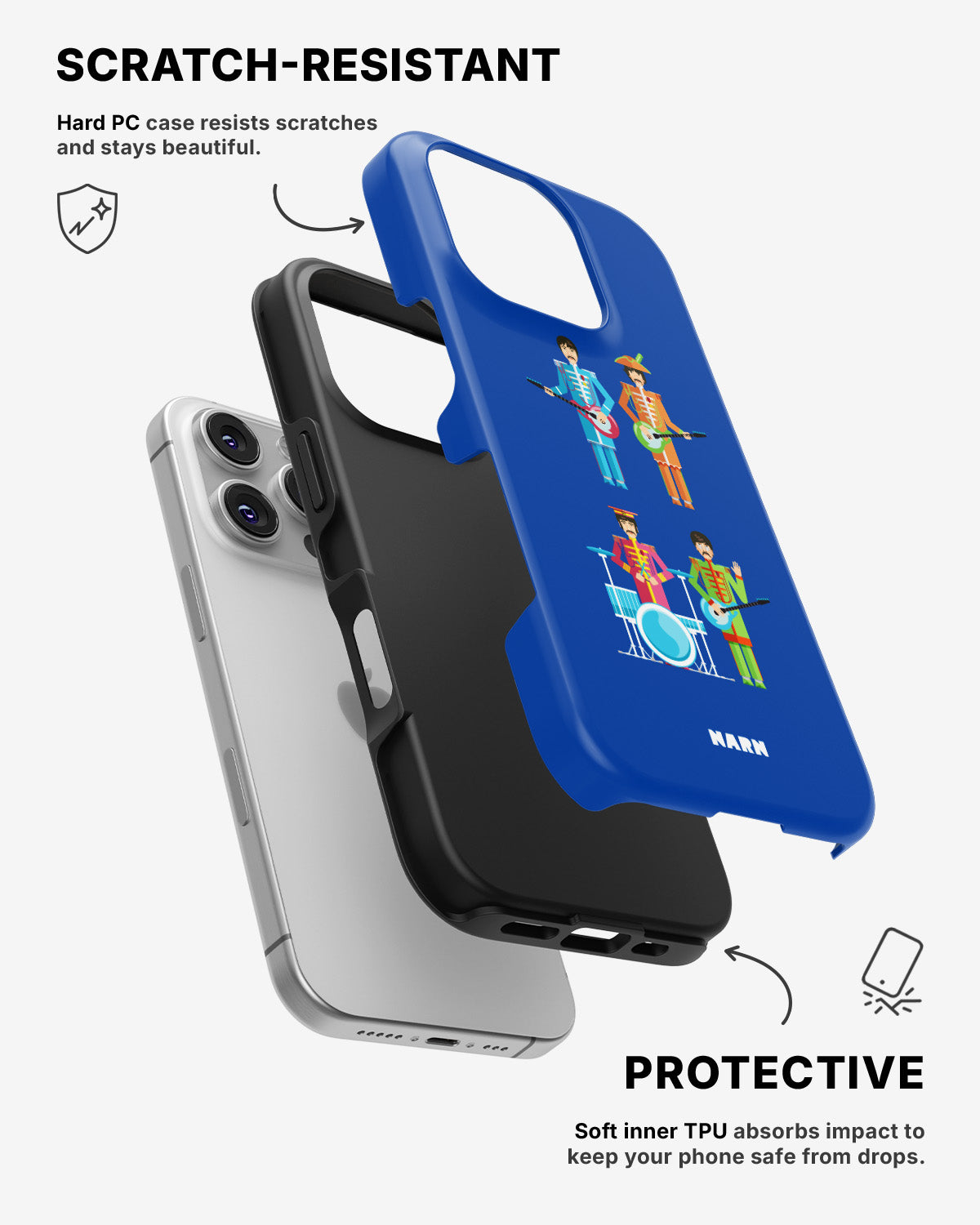 iPhone 16 Pro Tough Case – Beatles Blue - View 2