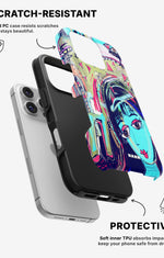 iPhone 16 Pro Tough Case – Abstract Cat - View 2