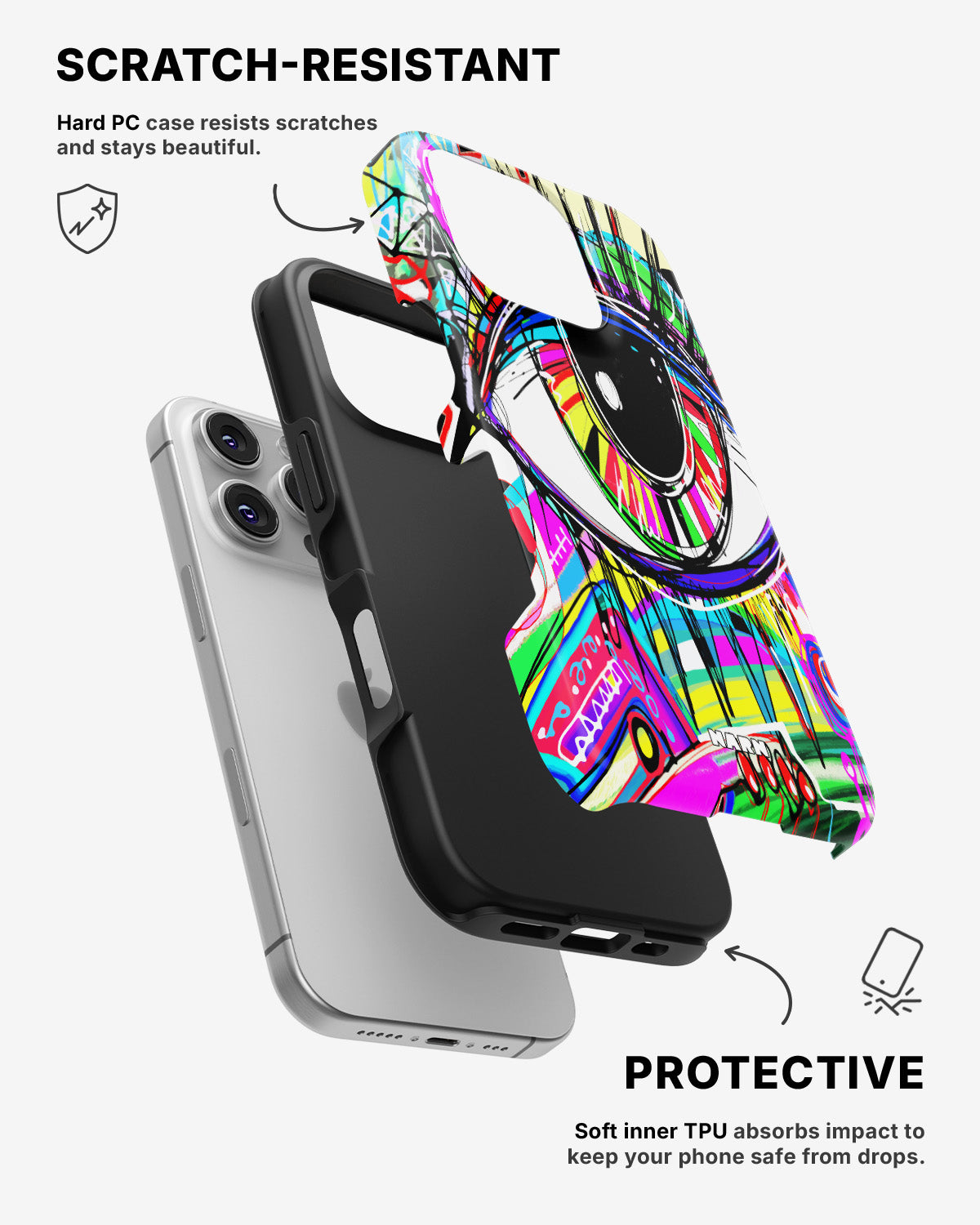 iPhone 16 Pro Tough Case – Abstract Eye - View 2