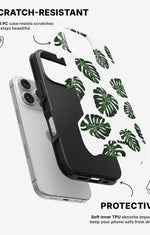 iPhone 16 Pro Tough Case – Monstera Pattern - View 2