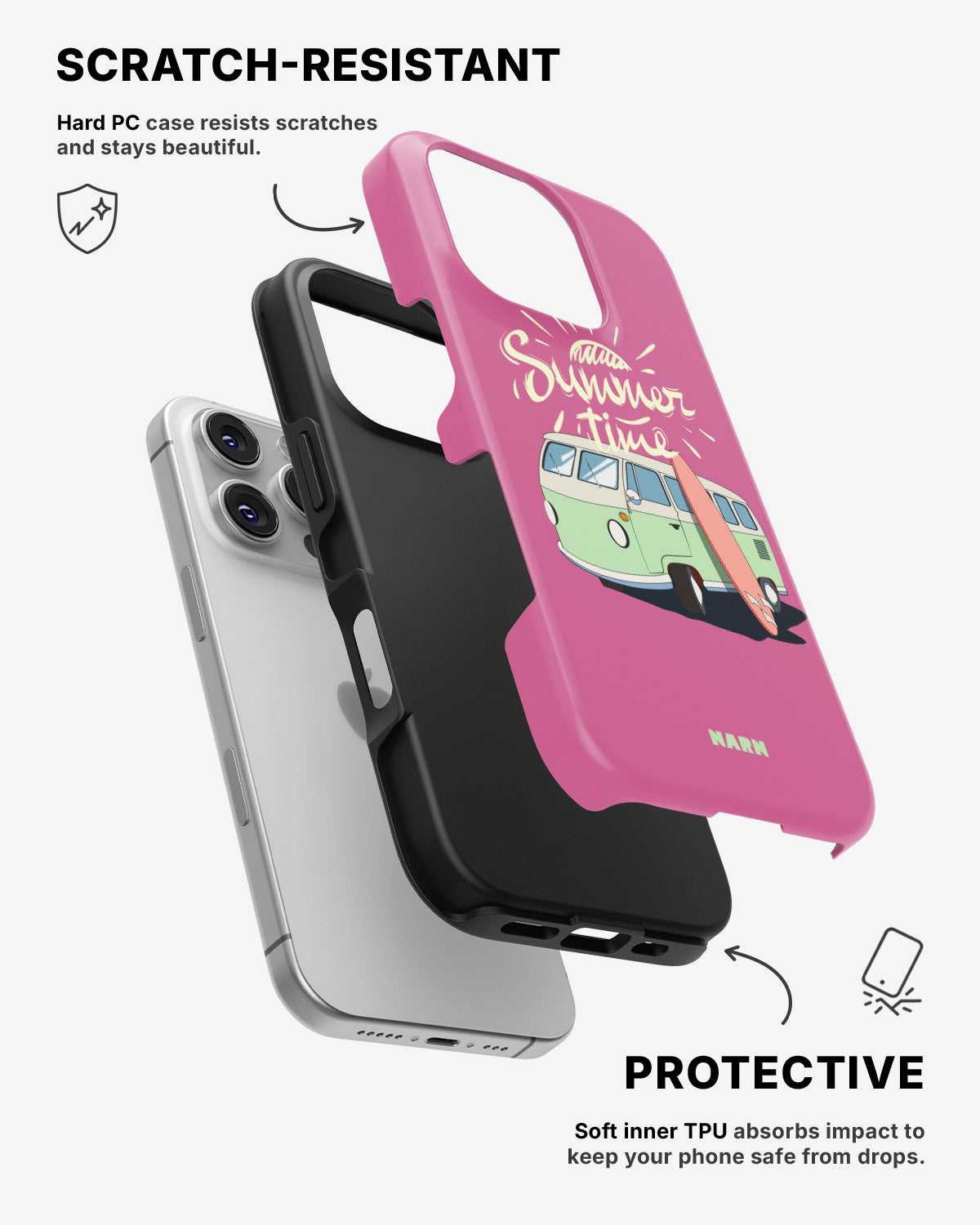 iPhone 16 Pro Tough Case – Summer Van - View 2