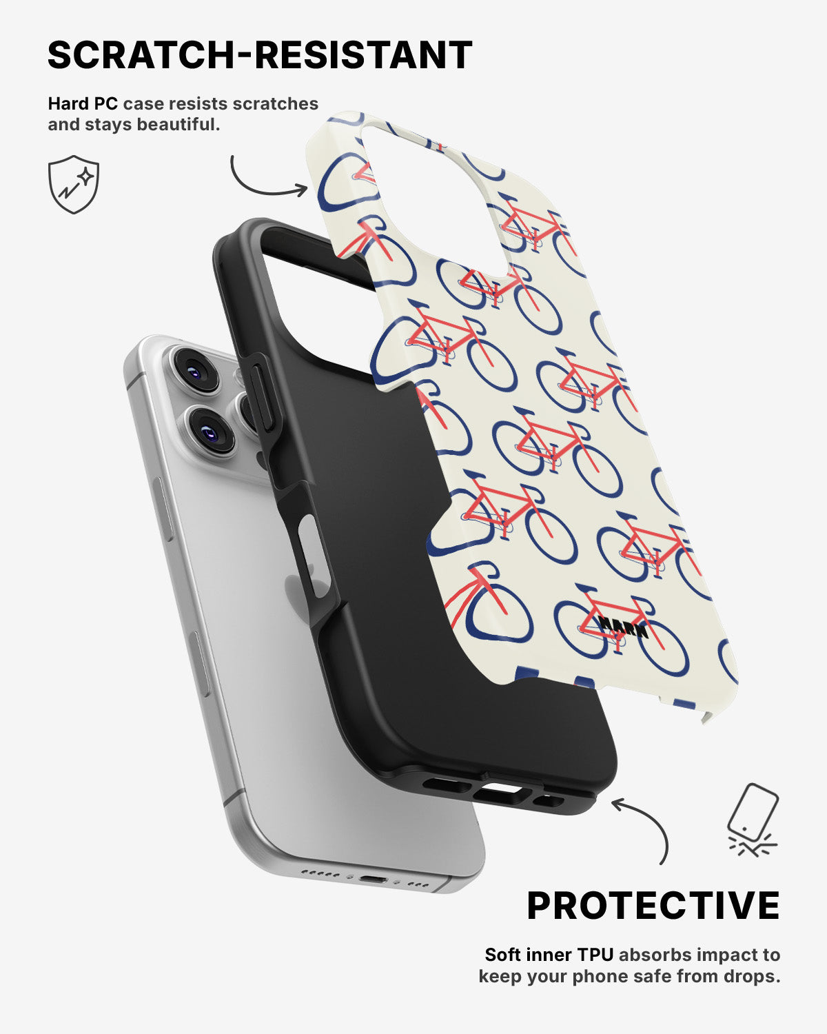 iPhone 16 Pro Tough Case – Vintage Bicycle - View 2