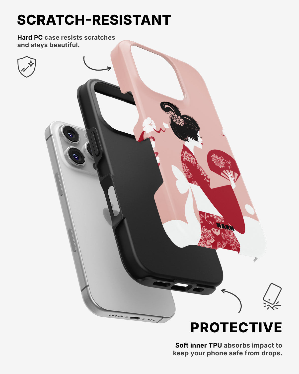 iPhone 16 Pro Tough Case – Geisha - View 2