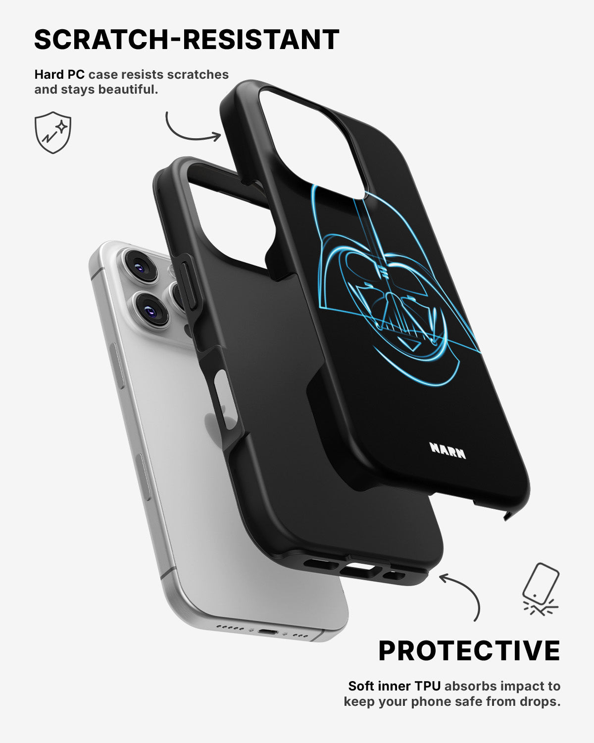 iPhone 16 Pro Tough Case – Darth Vader - View 2