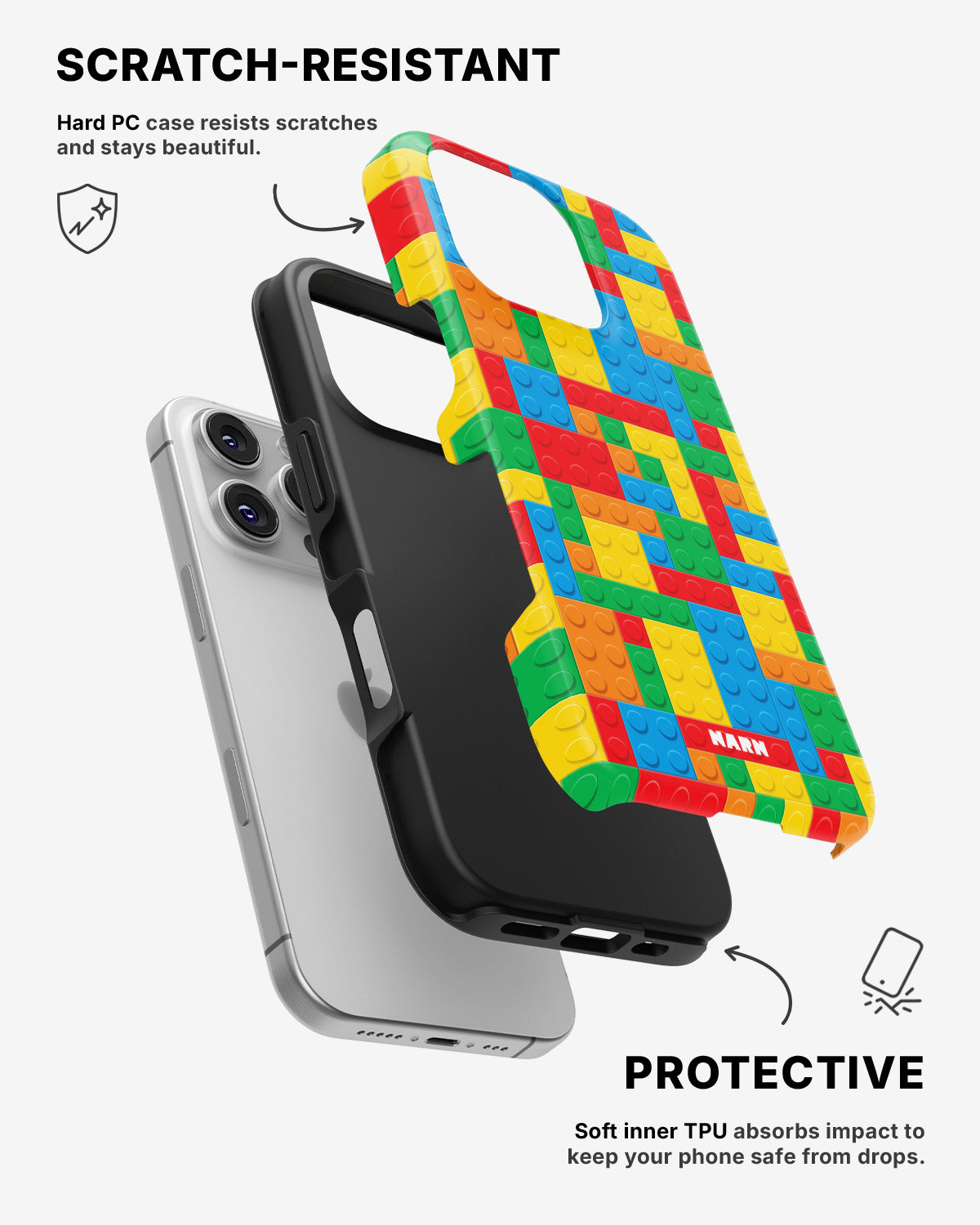 iPhone 16 Pro Tough Case – Building Bricks - View 2
