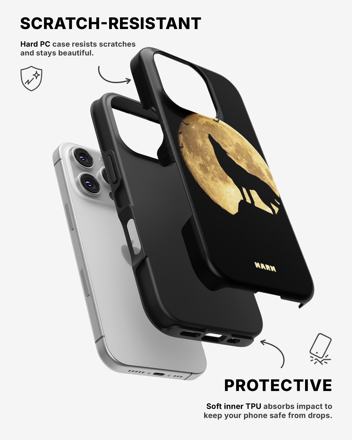 iPhone 16 Pro Tough Case – Wolf - View 2