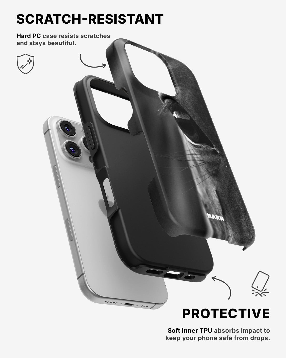 iPhone 16 Pro Tough Case – Horse Soul - View 2