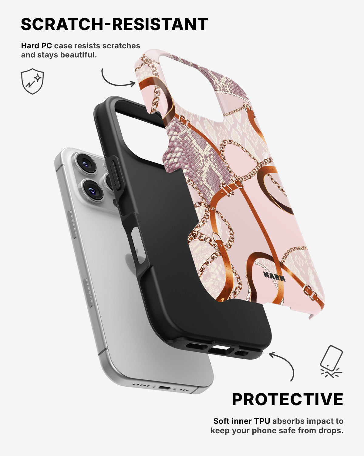 iPhone 16 Pro Tough Case – Chains - View 2