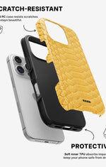 iPhone 16 Pro Tough Case – Yellow Snake - View 2