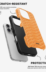 iPhone 16 Pro Tough Case – Orange Snake - View 2