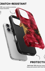 iPhone 16 Pro Tough Case – Burgendy Shimmer - View 2